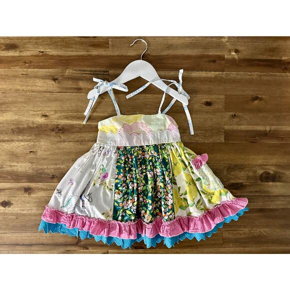 NEW SweetHoney Sleeveless Floral Ruffle Lace Ride Along Quirky Tunic Top 5 - Picture 2 of 7